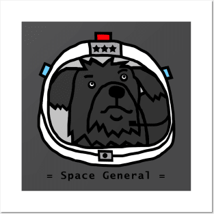 Space General Fergus the Dog Portrait Posters and Art